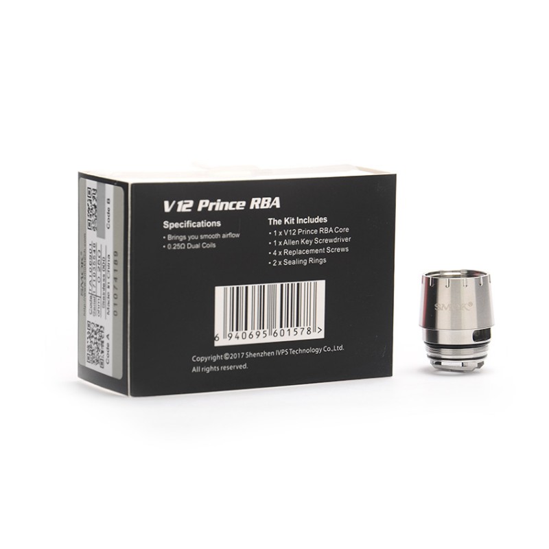 Smok V12 Prince RBA Coil 0.25Ω