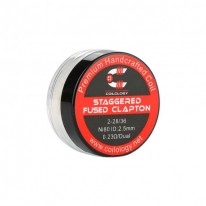 Coilology Ni80 Staggered Fused Clapton Prebuilt Coil 0.23ohm (2pcs)
