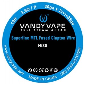 Vandy Vape Ni80 Superfine MTL Fused Clapton Wire