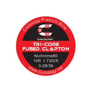 Coilology Ni80 Tri-Core Fused Clapton Wire 3-28 (3m)