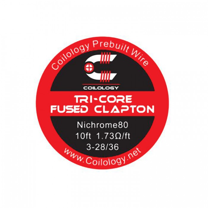 Coilology Ni80 Tri-Core Fused Clapton Wire 3-28 (3m)
