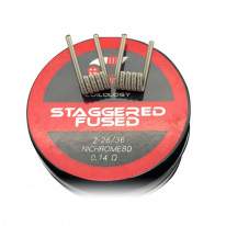 Coilology Ni80 Staggered Fused Clapton Prebuilt Coil 0.14ohm (2pcs)