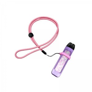 Lanyard Adjustable With Silicone Ring Pink