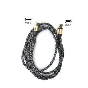 USB Cable Type-C to Type C Gold Plated 60W 1.2m