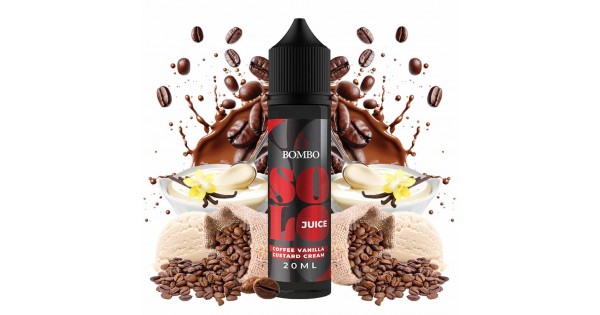 Bombo Solo Juice Coffee Vanilla Custard Cream 20->60ml