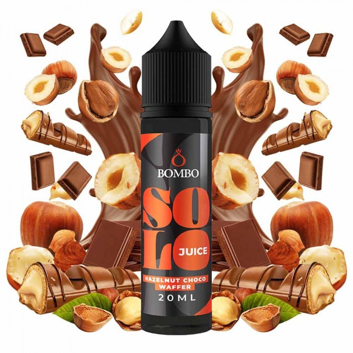 Bombo Solo Juice Hazelnut Choco Waffer 20->60ml