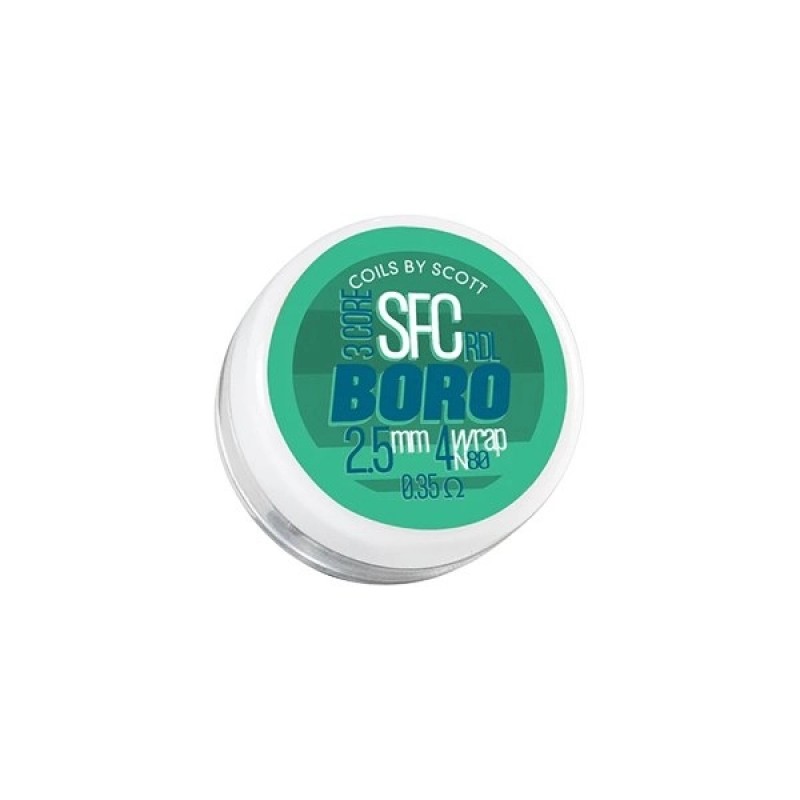 Coils By Scott Ni80 SFC Boro Staggered 0.35Ohm 2pcs