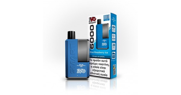 IVG Smart 6000 Disposable Blue Raspberry Ice 20mg 2ml+10ml