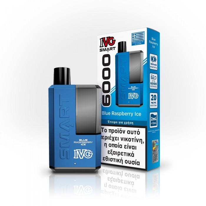 IVG Smart 6000 Disposable Blue Raspberry Ice 20mg 2ml+10ml