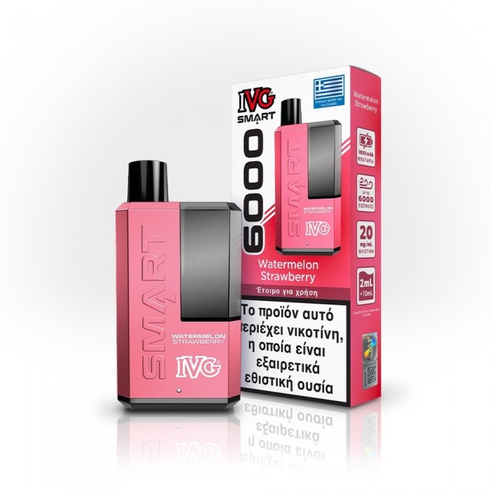 IVG Smart 6000 Disposable Watermelon Strawberry 20mg 2ml+10ml