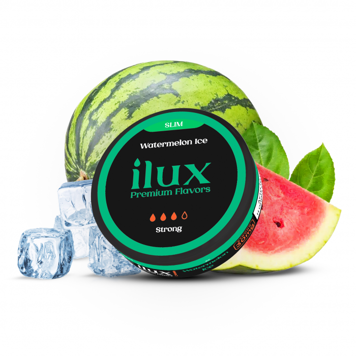 Ilux Nicotine Pouches Slim Watermelon Ice Strong