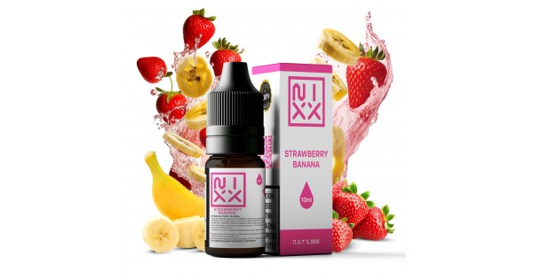 NIXX Strawberry Banana E-Liquid 10ml