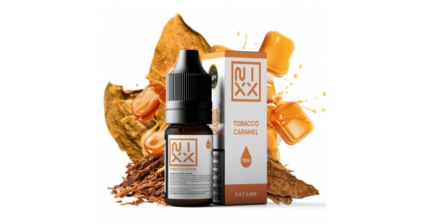 NIXX Tobacco Caramel Salt E-Liquid 10ml 20mg