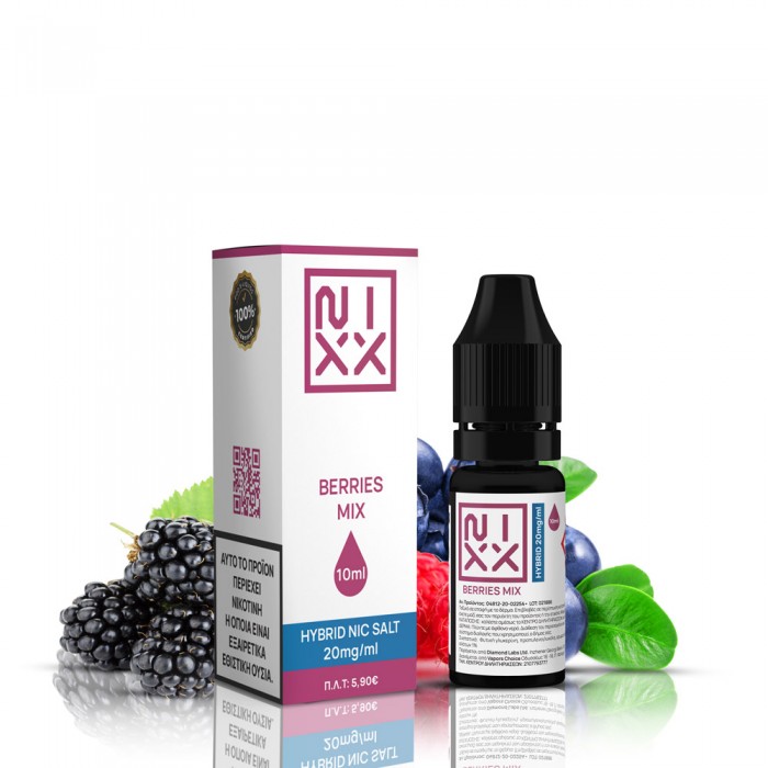 NIXX Berries Mix Salt E-Liquid 10ml 20mg