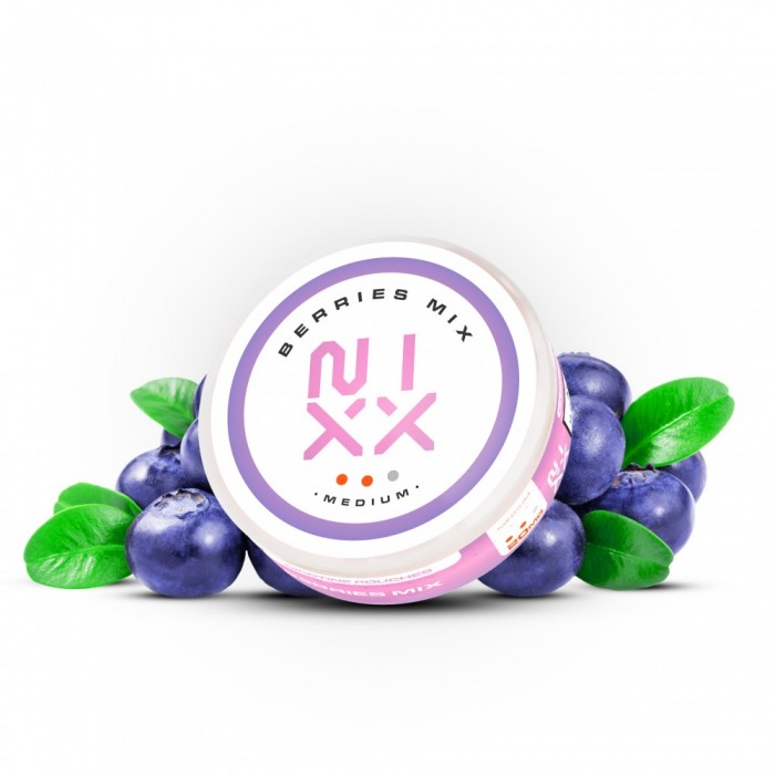 NIXX Nicotine Pouch Slim Berries Mix 20mg/g (24pcs)
