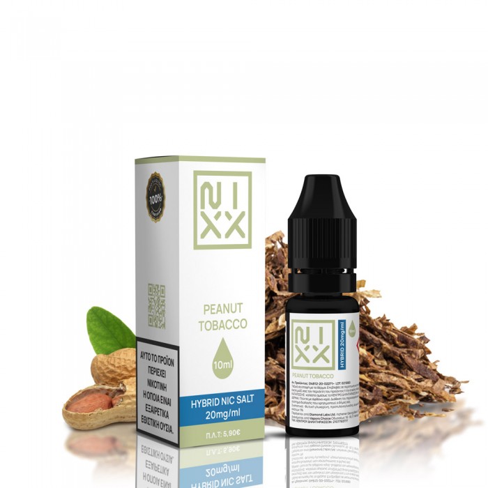 NIXX Peanut Tobacco Salt E-Liquid 10ml 20mg