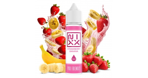 NIXX Strawberry Banana 15ml->60ml