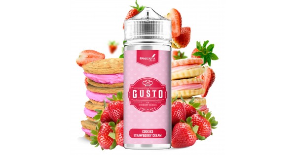 Gusto Cookies Strawberry Cream 20->120ml