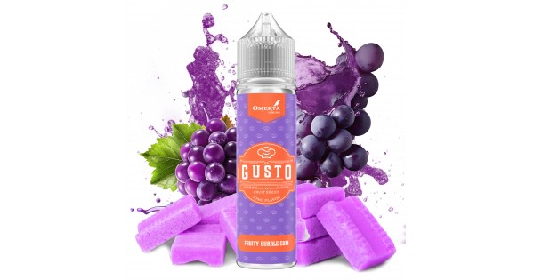 Gusto Fruity Bubble Gum 10->60ml