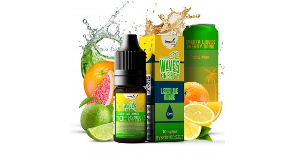 Waves Energy Lemon Lime Orange Salt E-Liquid 10ml