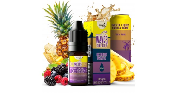 Waves Energy Mix Berries Pineapple Salt E-Liquid 10ml