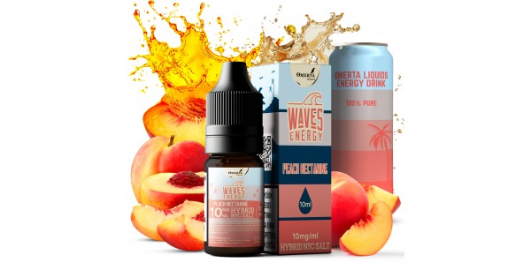 Waves Energy Peach Nectarine Salt E-Liquid 10ml
