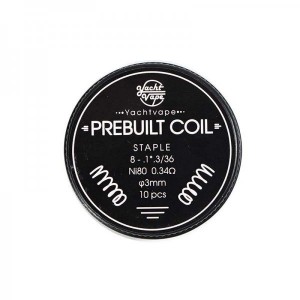 Yacht Vape Staple Prebuild Coil Ni80 0.34Ohm