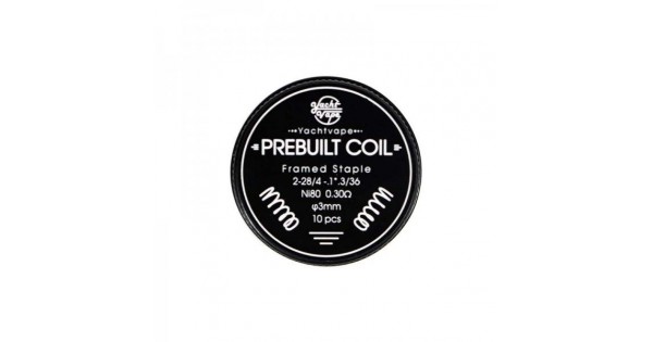 Yacht Vape Framed Staple Prebuild Coil Ni80 0.3Ohm