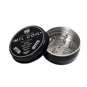 Yacht Vape MTL Prebuild Coil NI80 26GA 2.5mm 0.6Ohm 20Pcs