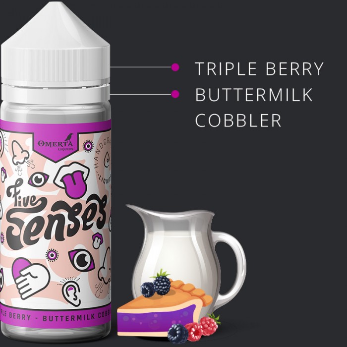 5Senses Triple Berry Buttermilk Cobbler 30->120ml
