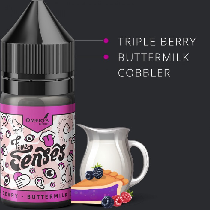 5Senses Triple Berry Buttermilk Cobbler 10->30ml