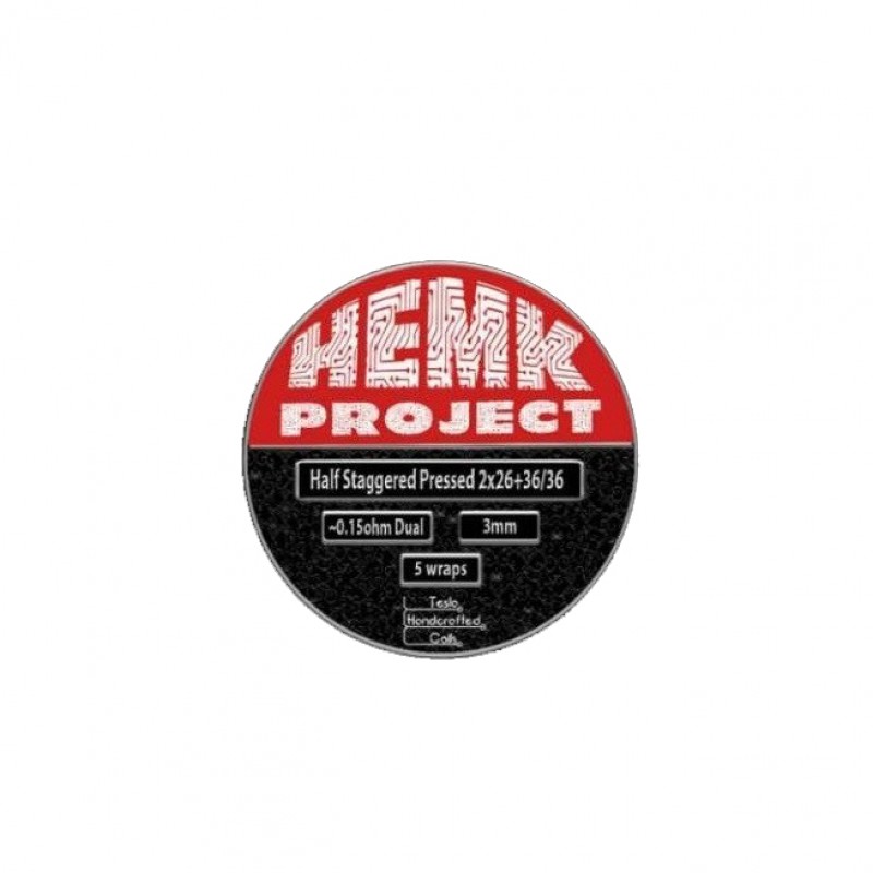 Hemk Project Ni80 Half Staggered Standard Pressed 0.15Ohm (Dual)
