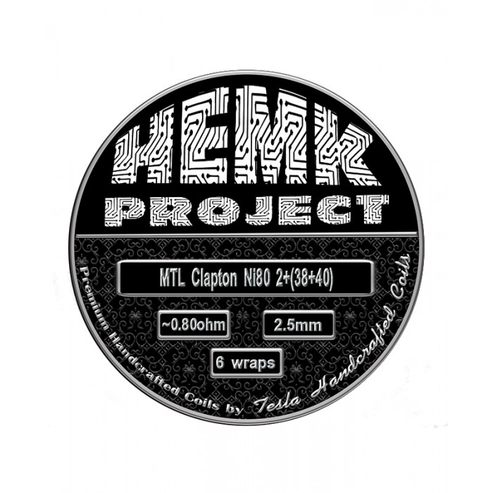 Hemk Project Ni80 MTL Clapton Prebuilt Coil 0.8Ohm