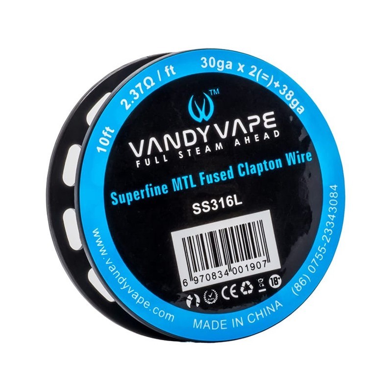 Vandy Vape SS316L Superfine MTL Fused Clapton Wire