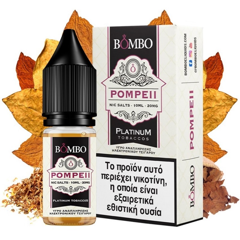 Bombo Platinum Tobaccos Pompeii Salt 20mg 10ml