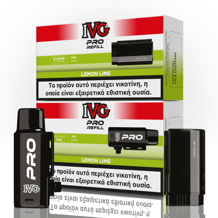 Ivg Pro Refill Lemon Lime 2ml 20mg+10ml