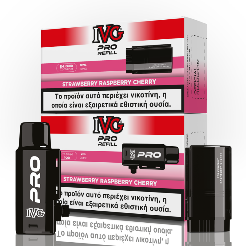 Ivg Pro Refill Strawberry Raspberry Cherry 2ml 20mg+10ml