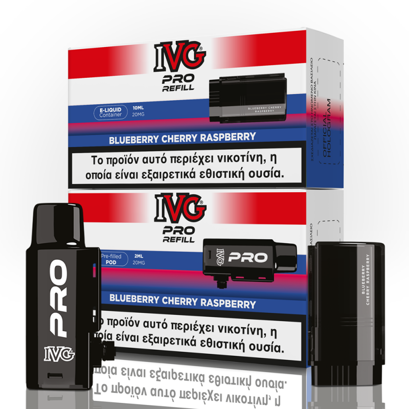 Ivg Pro Refill Blueberry Cherry Raspberry 2ml 20mg+10ml