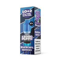 Liquideo Wpuff Fusion Blueberry Raspberry Ανταλλακτικό Pod 10+2ml 20mg – 15000 Puffs