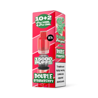 Liquideo Wpuff Fusion Double Strawberry Ανταλλακτικό Pod 10+2ml 20mg – 15000 Puffs