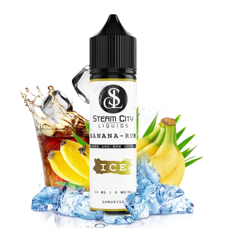 Steam City Flavour Shot Banana Rum ice 10ml/60ml