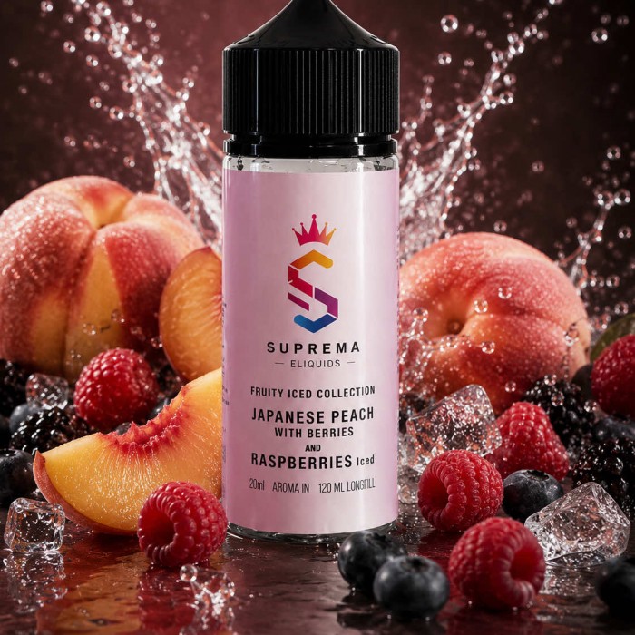 Suprema Japanese Peach Berries Raspberries Iced 20ml/120ml