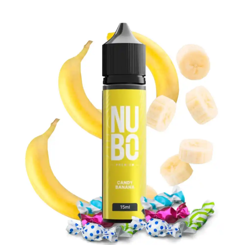 Nubo Candy Banana Fruit Flavour Shot 15/60ml Nubo Candy Banana Fruit Flavour Shot 15/60ml