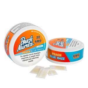 Pouch Nurdz Peach Blue Razz Pouch Νικοτίνης – 6mg & 12mg