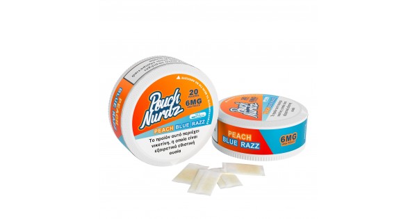 Pouch Nurdz Peach Blue Razz Pouch Νικοτίνης – 6mg & 12mg