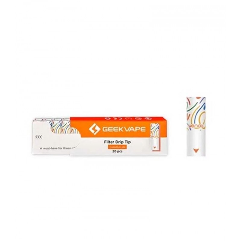 Geek Vape Wenax Filter Drip Tip ColorfuL Life 20pcs Geek Vape Wenax Filter Drip Tip ColorfuL Life 20pcs